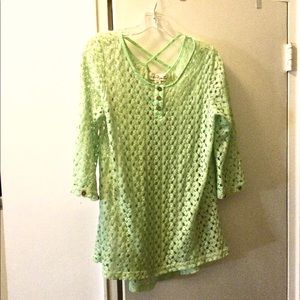 Green summer top / cover-up.